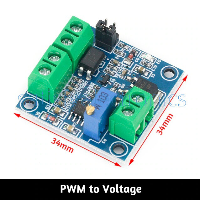 PWM↔Voltage Conversion Module 0%-100% PWM Convert to 0-10V 0-5V/0-10V to 0-100%