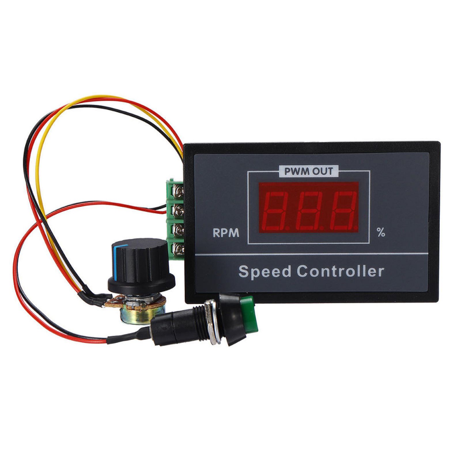 High Current 30A PWM DC Motor Controller for 12V 24V 36V 48V Systems w/ Display