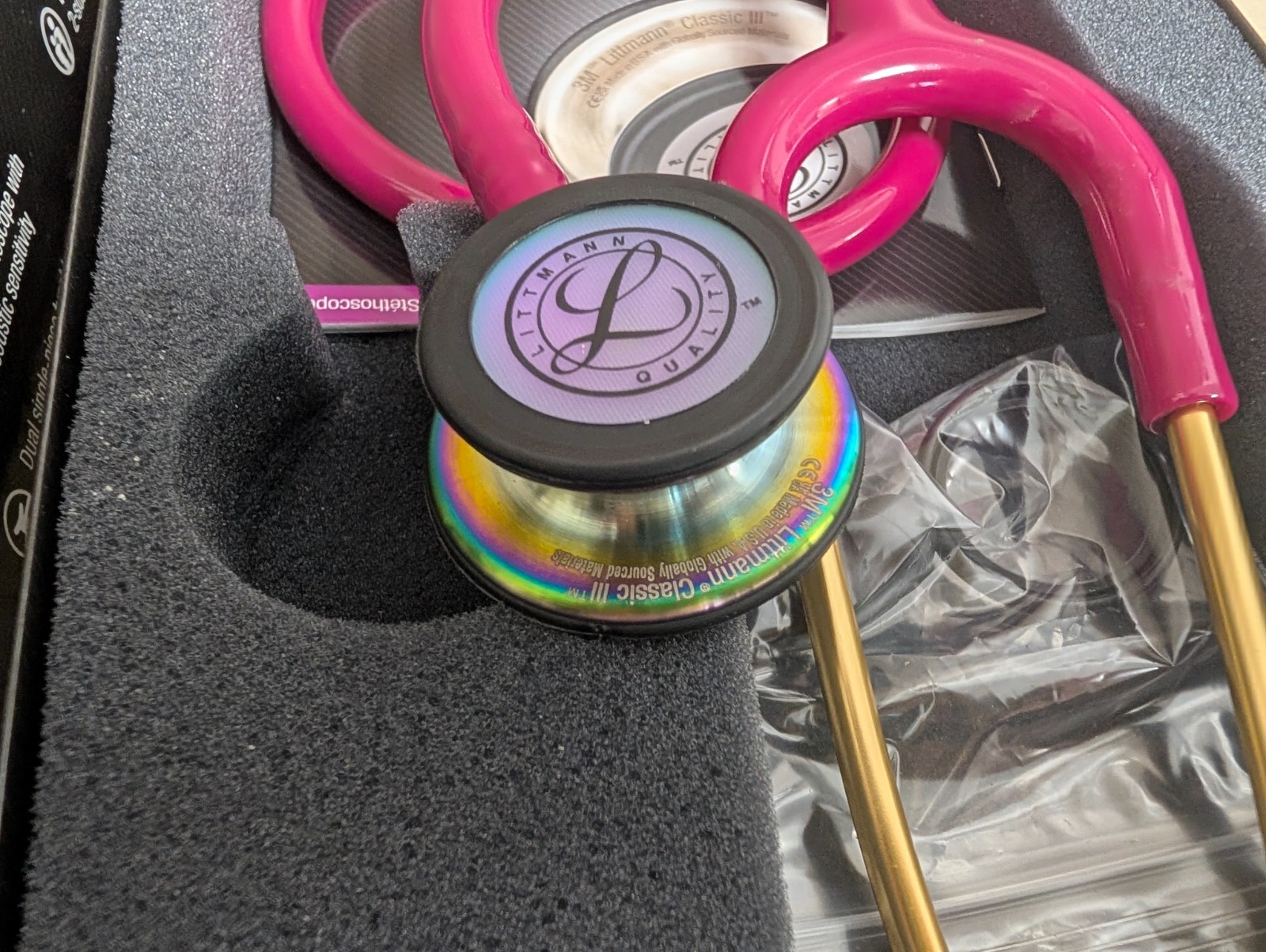 3M Littmann Classic III Stethoscope – NEW – Color, Red, Blue or Black