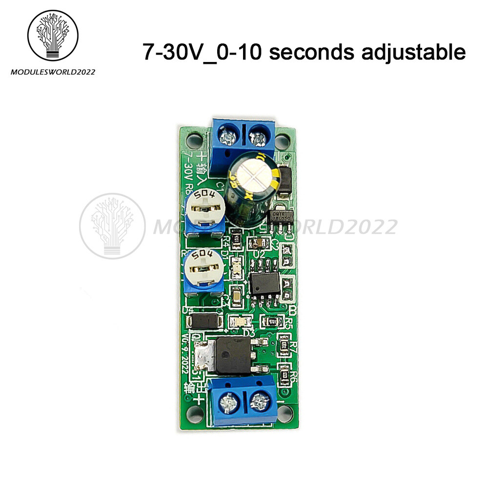 DC7-30V MOS Dual Cycle Timer Adjustable Delay On/Off Switch Timing Relay Module