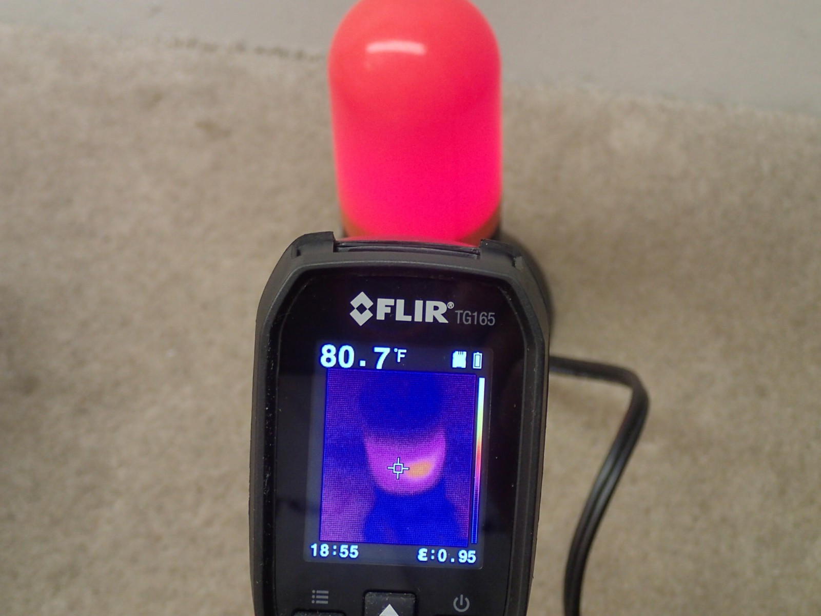 FLIR TG165 Thermal Imaging Camera Thermometer Works but Damage User Item