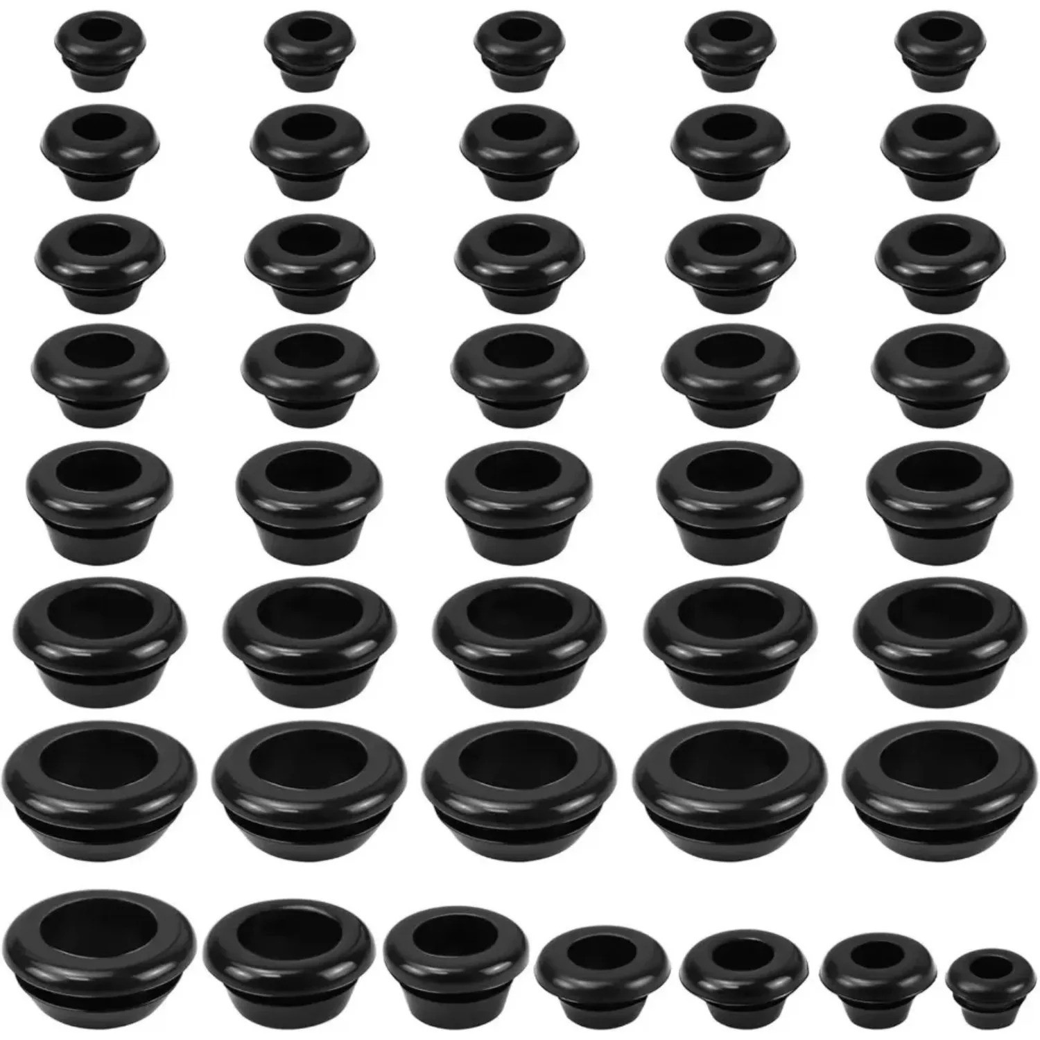 70PCS Rubber Grommet Kit Cable Wire Hole Grommets Automotive Electrical Set