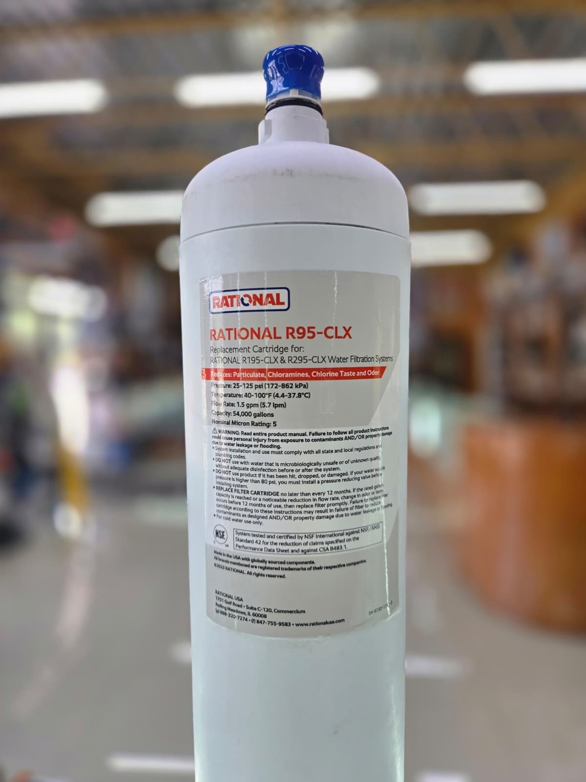 RATIONAL R95-CLX Replacement Water Filter Cartridge for R195-CLX & R295-CLX