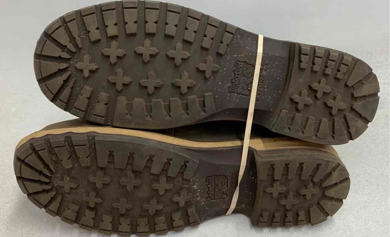 Timberland PRO Hightower Brown Leather Alloy Toe Work Boots Women’s Size 9W