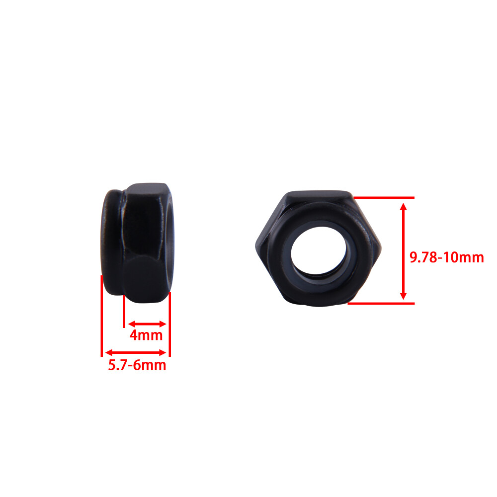 M2 M3 M4 M5 M6 M8 M10 Hex Nuts Self-Lock Nuts Nylon Inserted Hex Lock Nuts