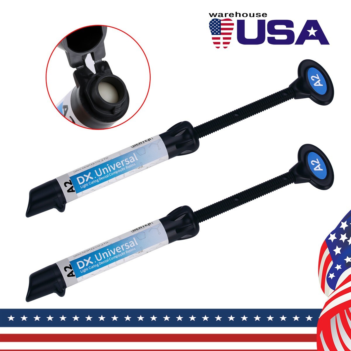 Dentex Dental Composite Resin B1 Universal Light Cure Resin Shade 4g/Syringe