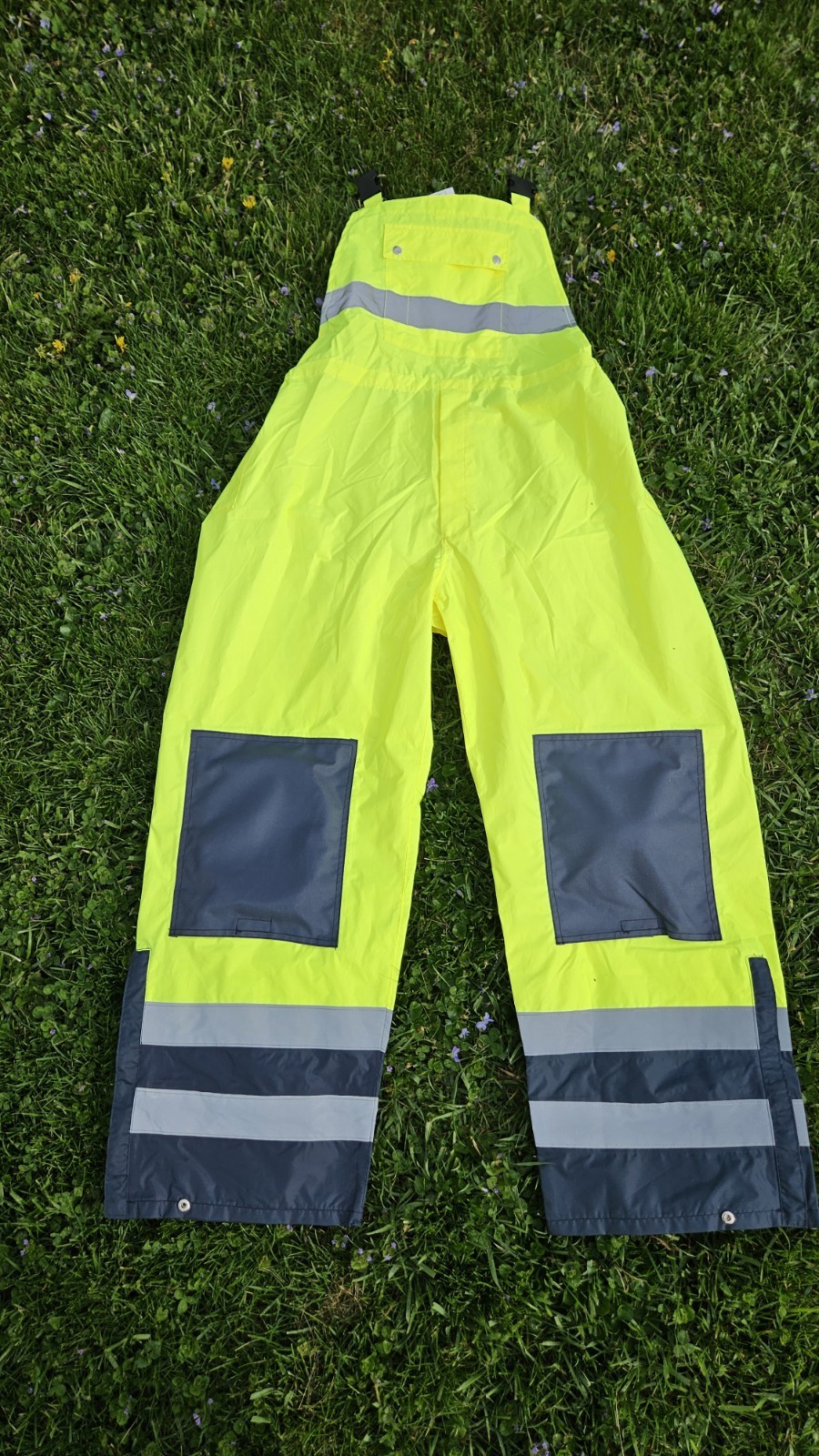 Occunomix Breathable Rain Bib Overall Pants Hi-Viz Yellow LARGE