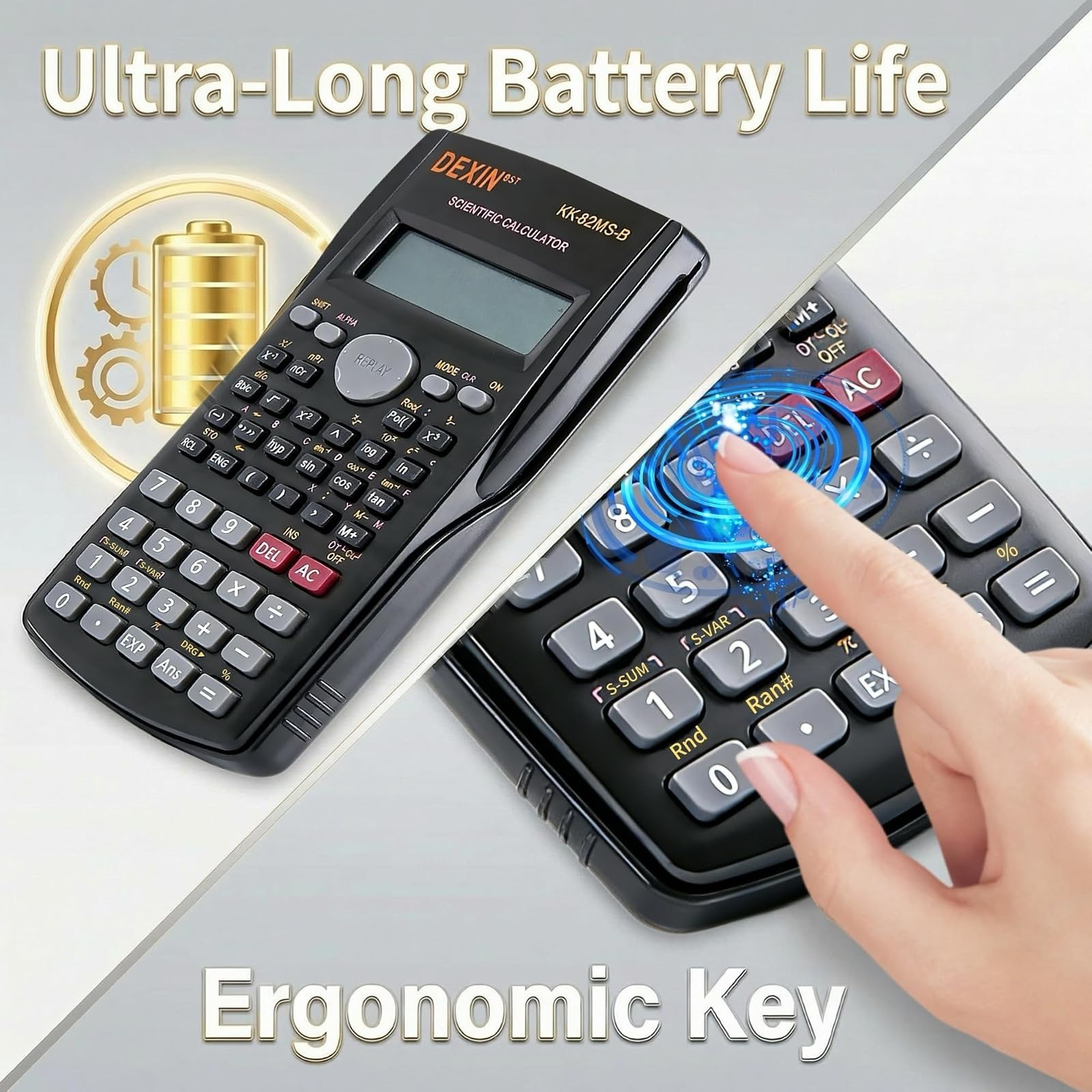 24 Pack Scientific Calculators, 2 Line Engineering Large Display Scientific Calc