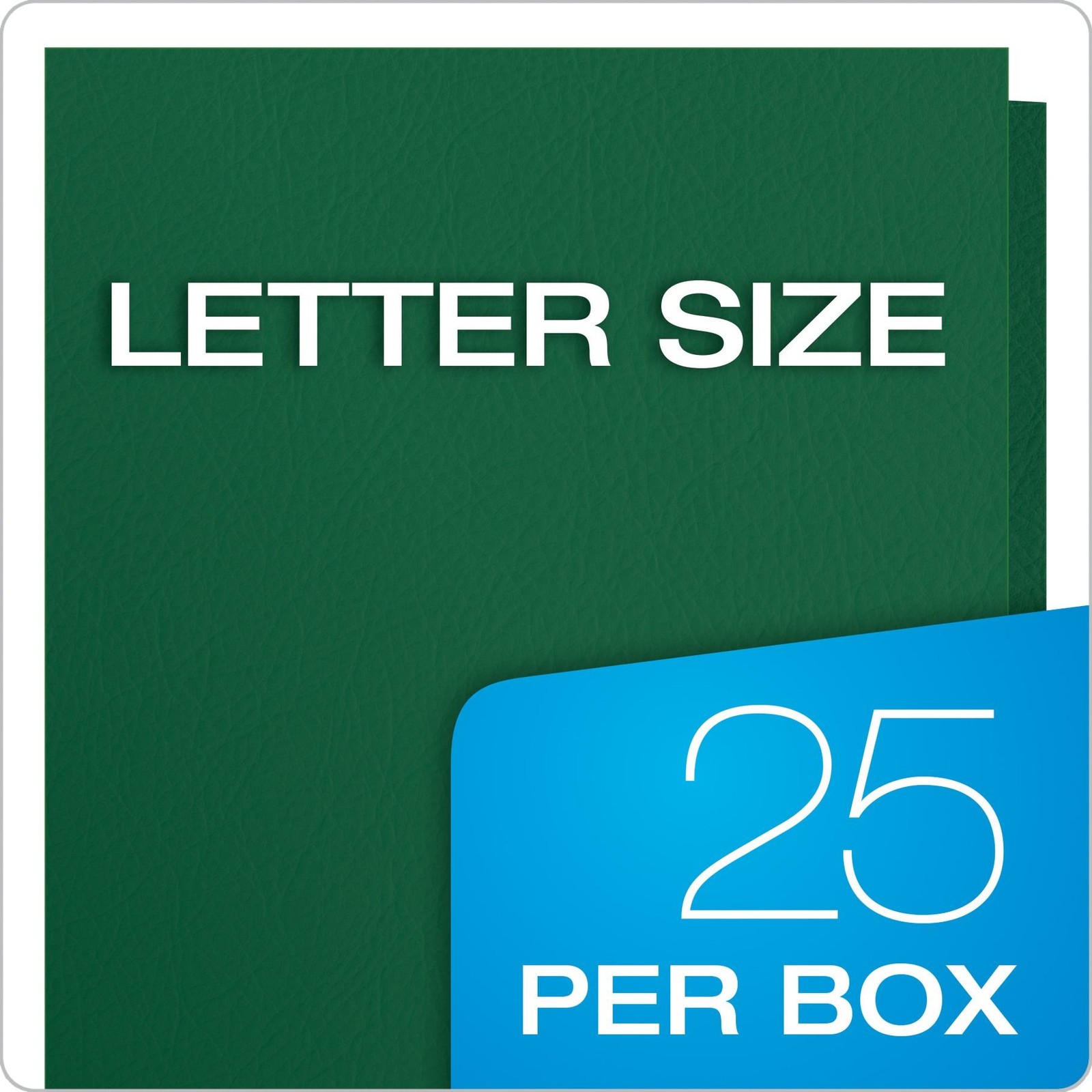 Oxford Twin-Pocket Folders, Textured 25-Count (Pack of 2), Hunter Green