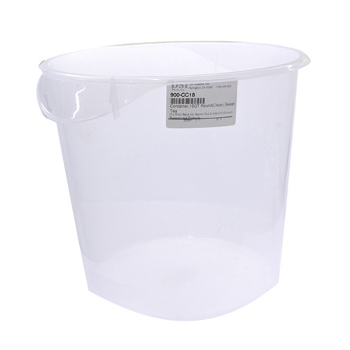 Rubbermaid FG572724CLR 18 qt Round Storage Container