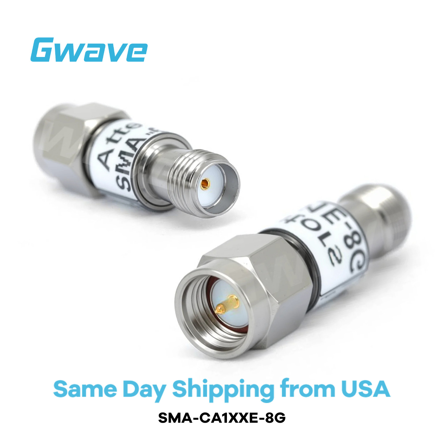 SMA Fixed Attenuator with Brass Tri-Metal Plated Body | DC-8GHz