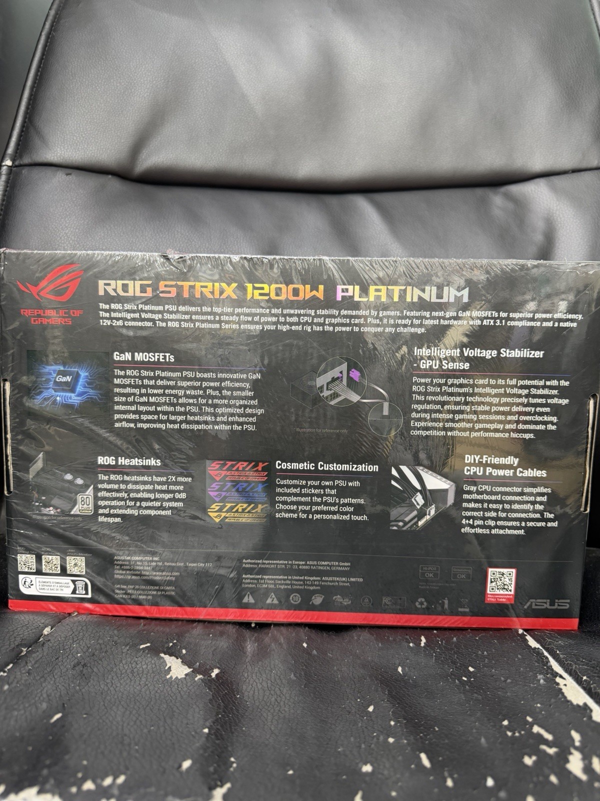 ASUS ROG STRIX 1200W PLATINUM Full-module power supply Fast delivery
