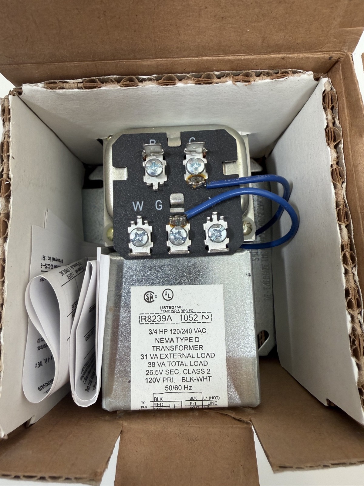 Honeywell R8239A1052 Fan Center 24V 60Hz