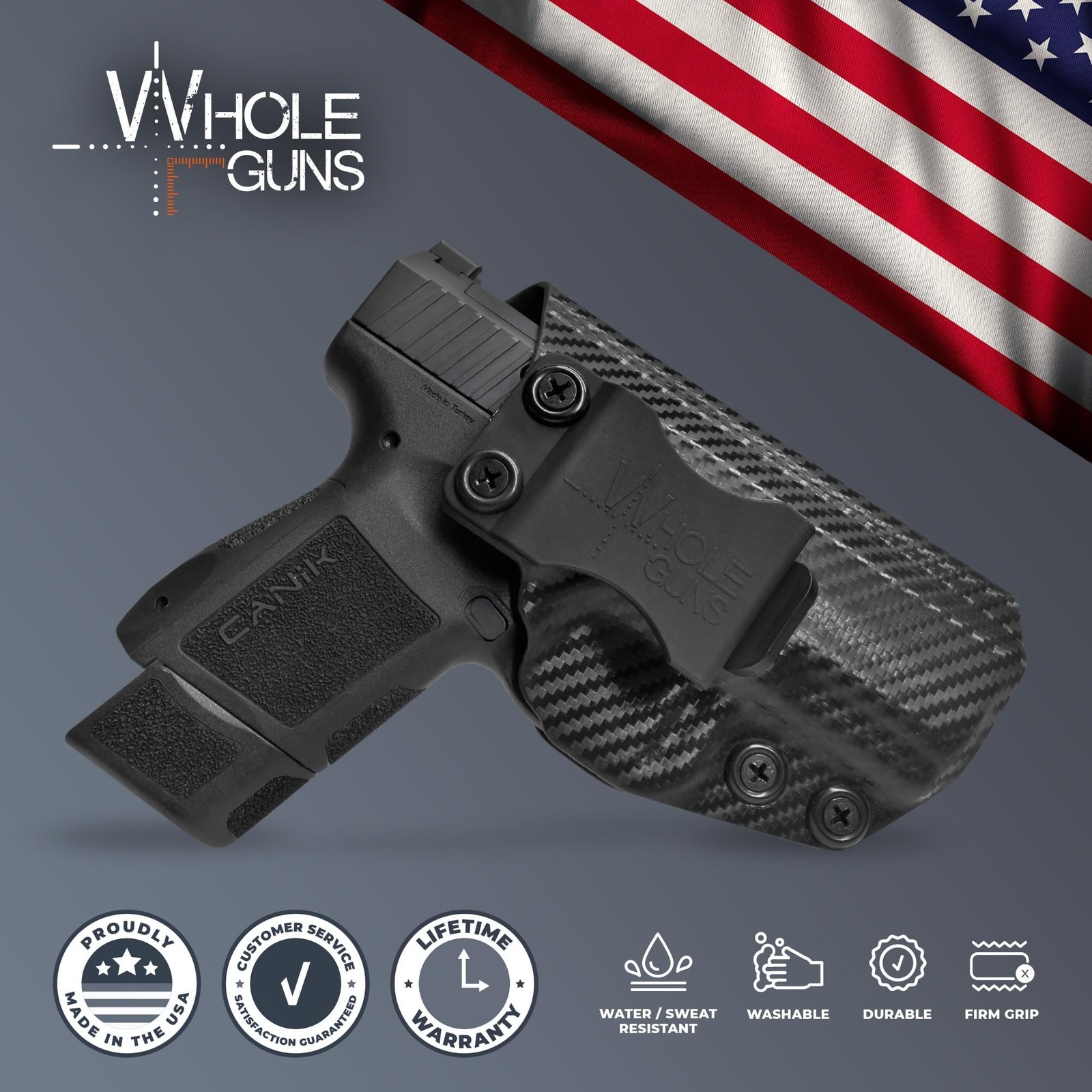 IWB Full Cover Classic – Inside The Waistband Holster – fits S&W Bodyguard 2.0