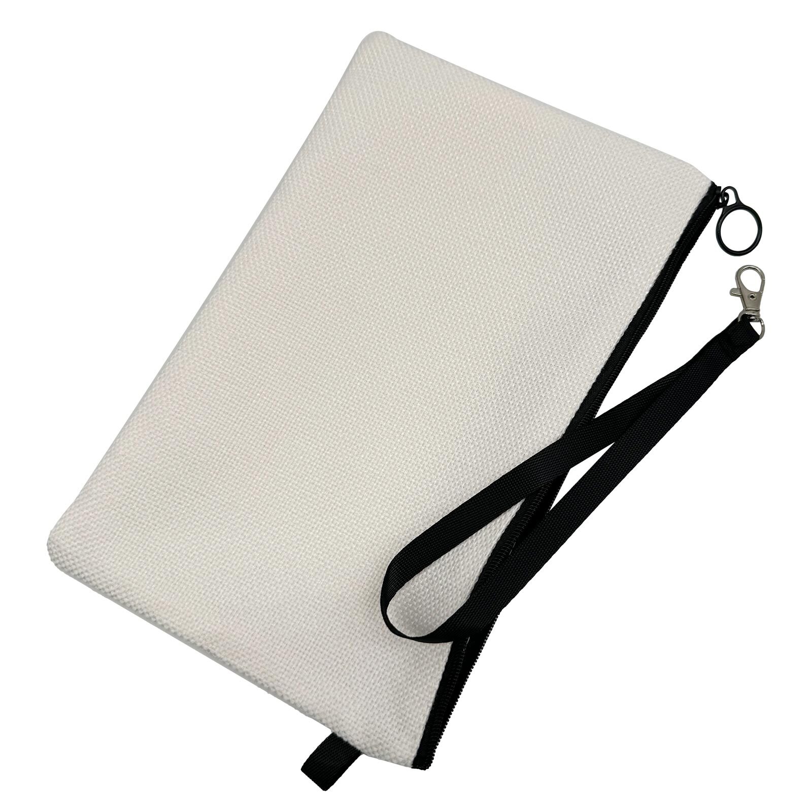 10 Pack 6.3in x 9in White Linen Fabric Handbag Sublimation Blanks Cosmetic Bags
