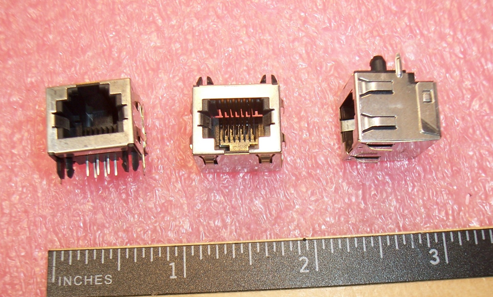 QTY (10) 43860-0005 MOLEX 6P6C Cat3 RJ-11 RJ-12 RJ-14 R/A SHIELDED MODULAR JACKS
