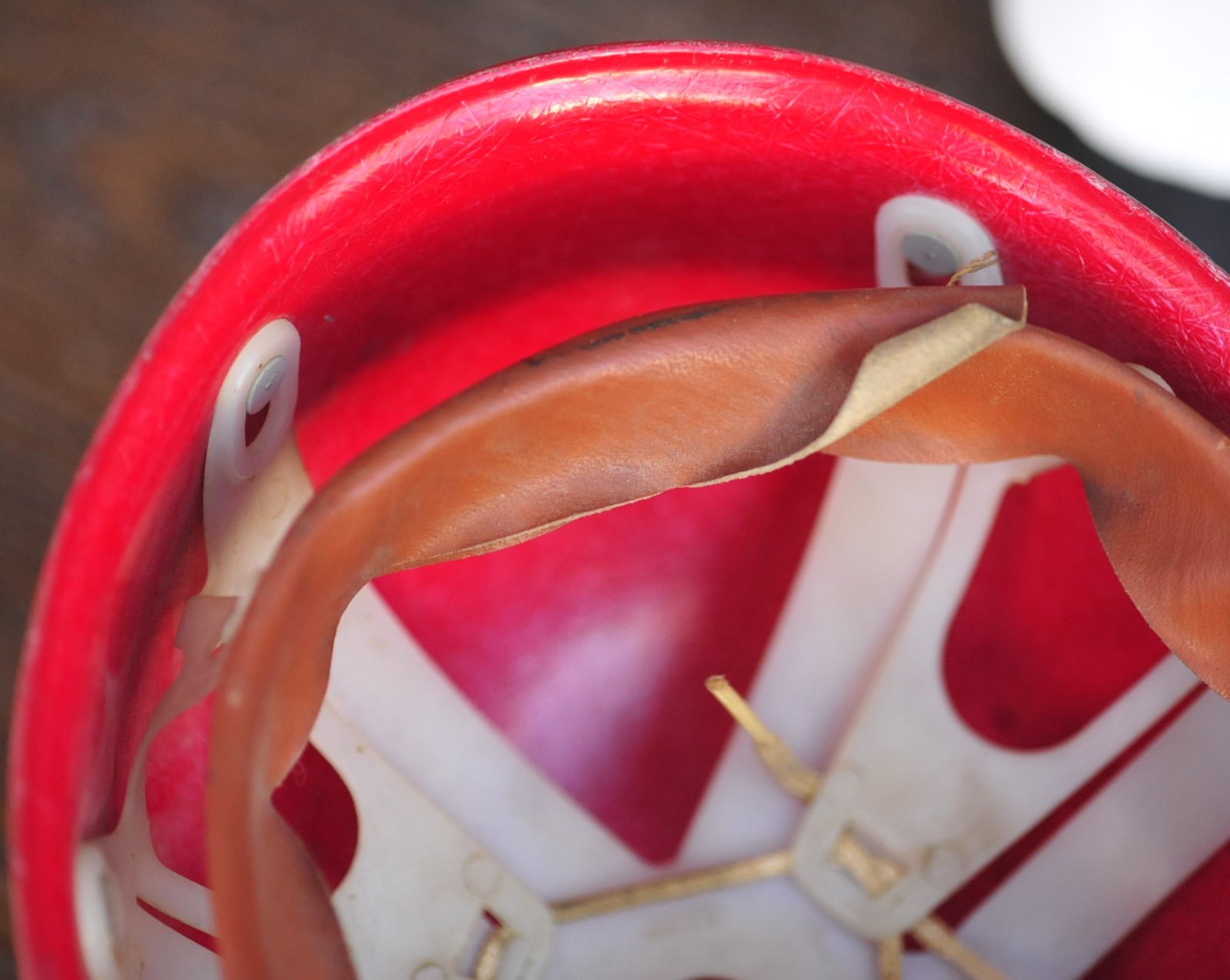 Vintage Red Fibre-Metal Hard Hat SuperGlas Pennsylvania