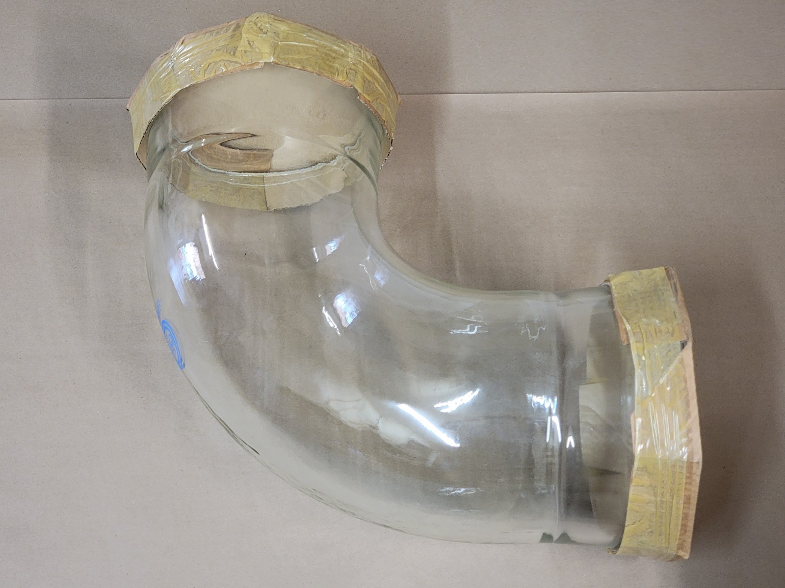 Corning QVF PB90/9A 225mm 9″ Borosilicate Glass 90° Elbow Process Pipe NOS