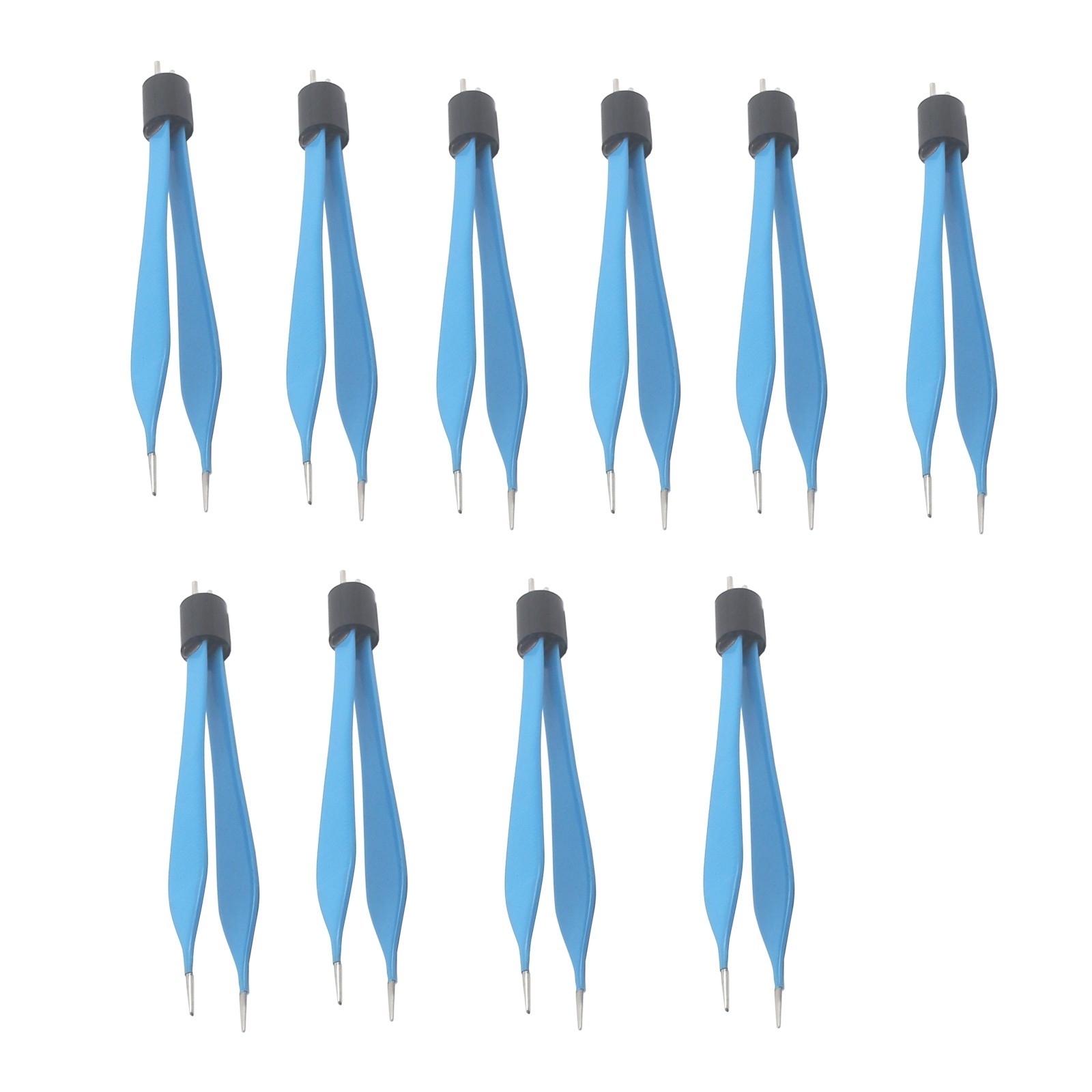 Lot Of 10 Pieces Adson American Bipolar Forceps 12cm length 1mm Tip Reusable