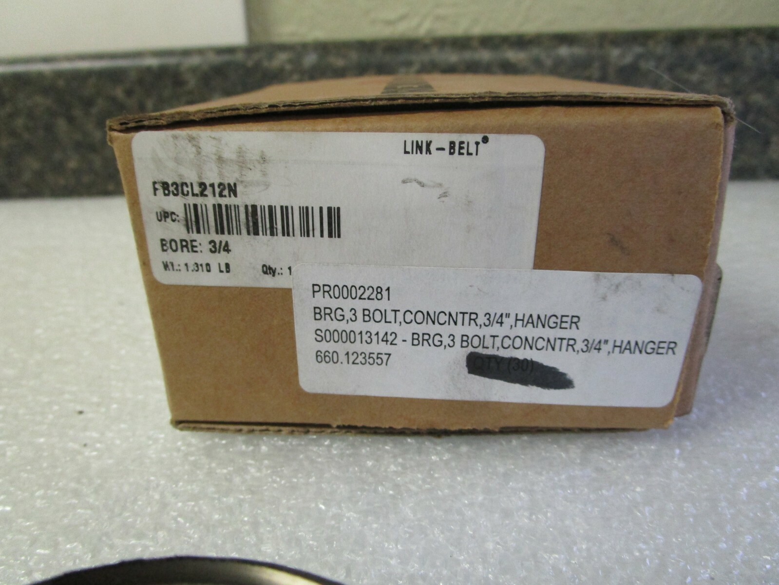 Rexnord 3/4″ Bore Link-Belt Flange Blocks Ball Bearings FB3CL212N 660.12357