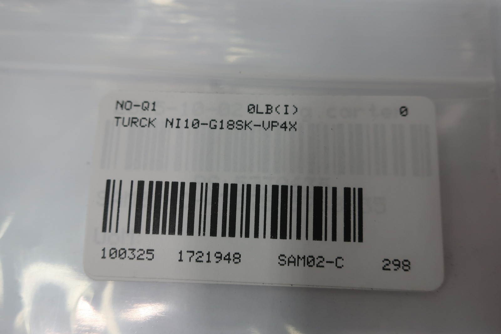 Turck NI10-G18SK-VP4X Inductive Proximity Sensor 10-65v-dc