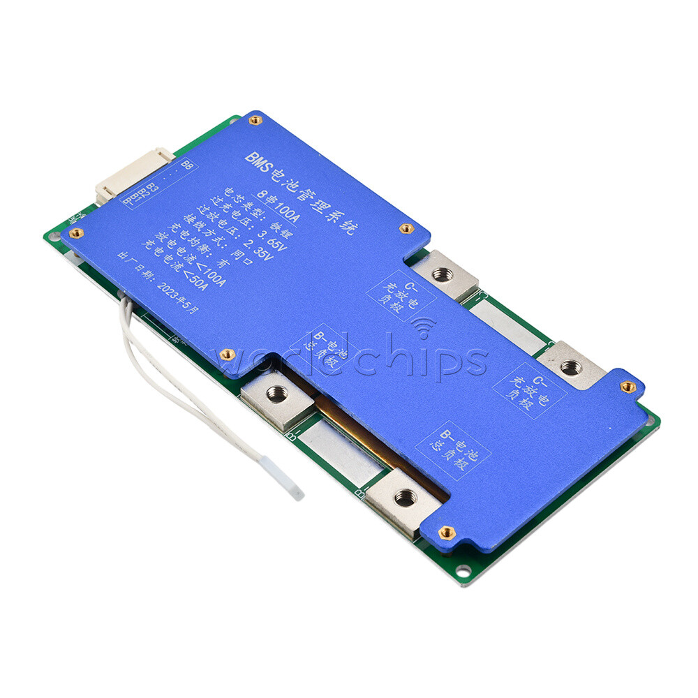 8S 24V / 4S 14.6V100A BMS LiFePO4 Battery Balance Charge Protection Board Module