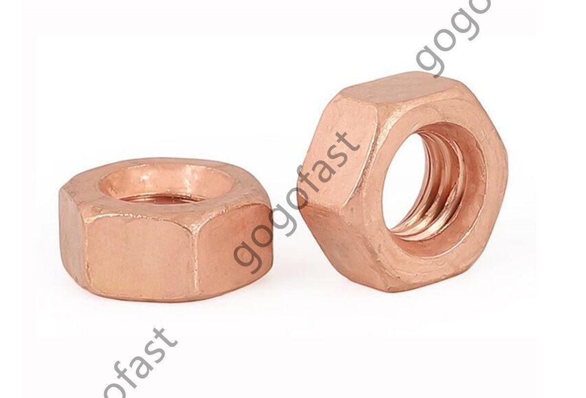 99.9% Pure Copper Cu Hex Nut Hexagon Nuts M4 M5 M6 M8 M10 M12 M14 M16 M18 M20