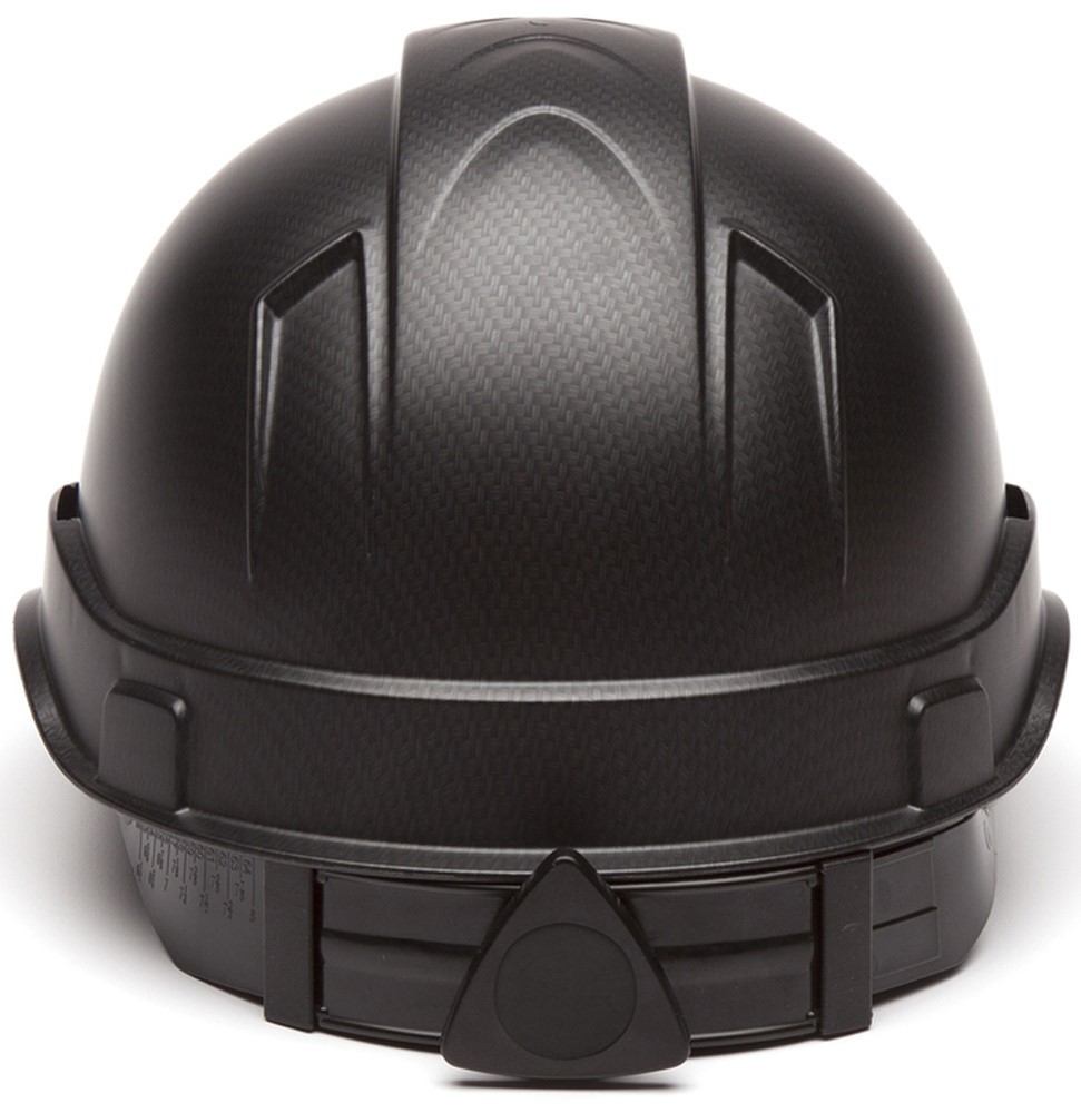 Pyramex Ridgeline Cap Style Hard Hat with 4pt Suspension – Matte Black Graphite