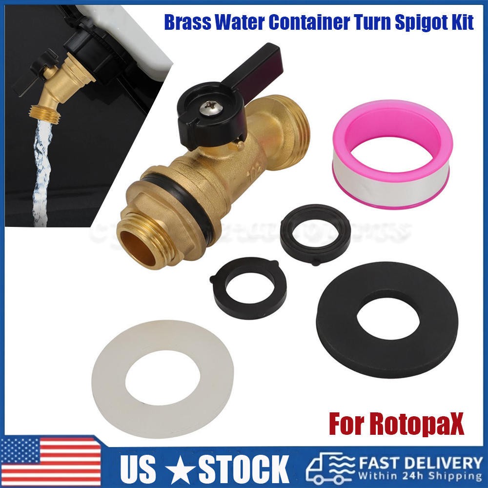 For ROTOPAX Water Containers – Brass Water Container Turn Spigot Kit