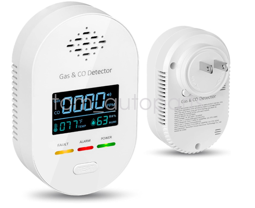 Digital Gas Leak Detector Alarm Sensor Propane Butane Methane Gas Catch 4-IN-1