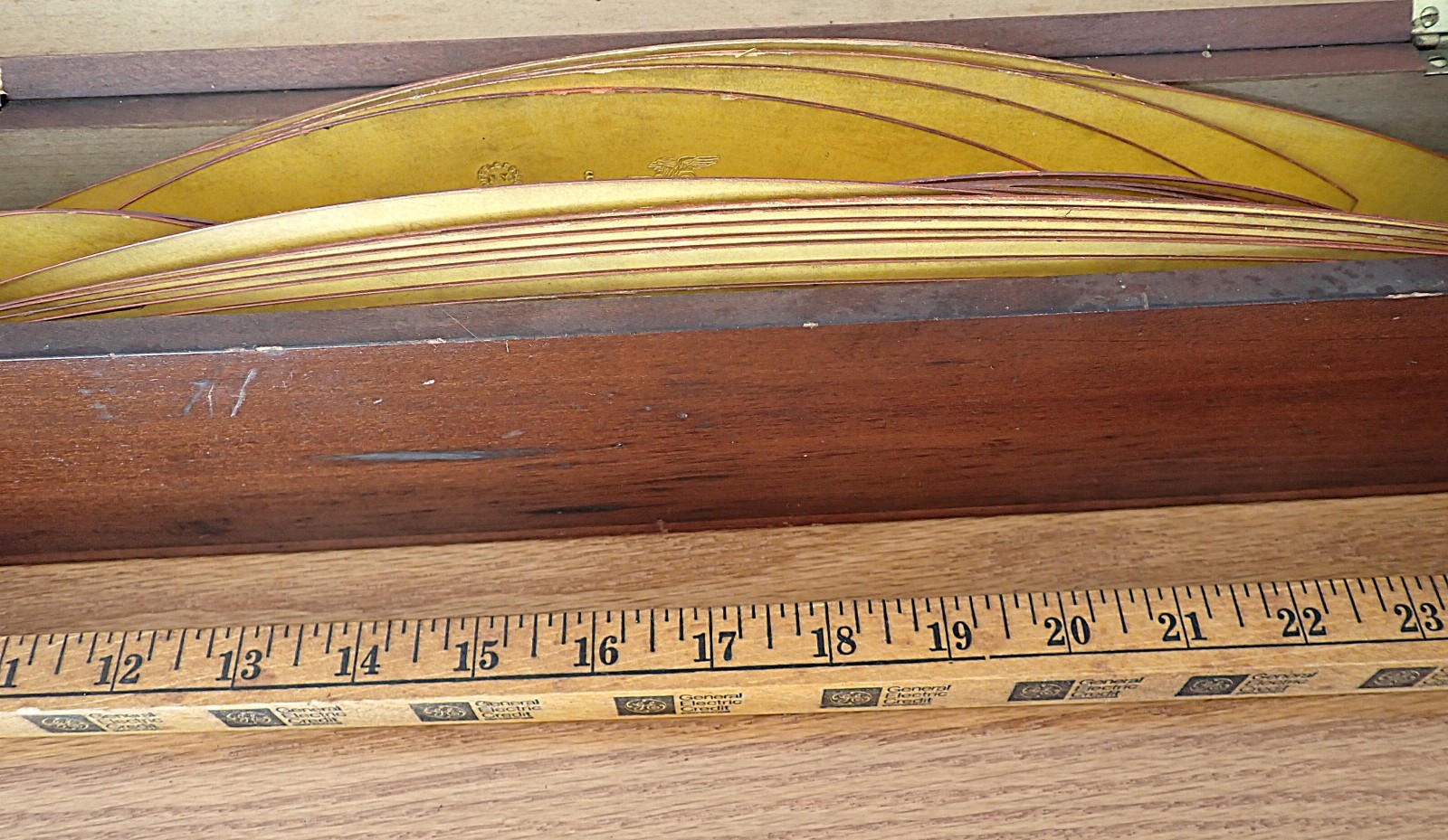 Antique Set of 30 Different⌛“K&E” Arc-Gauges in Mahogany Box🛠️