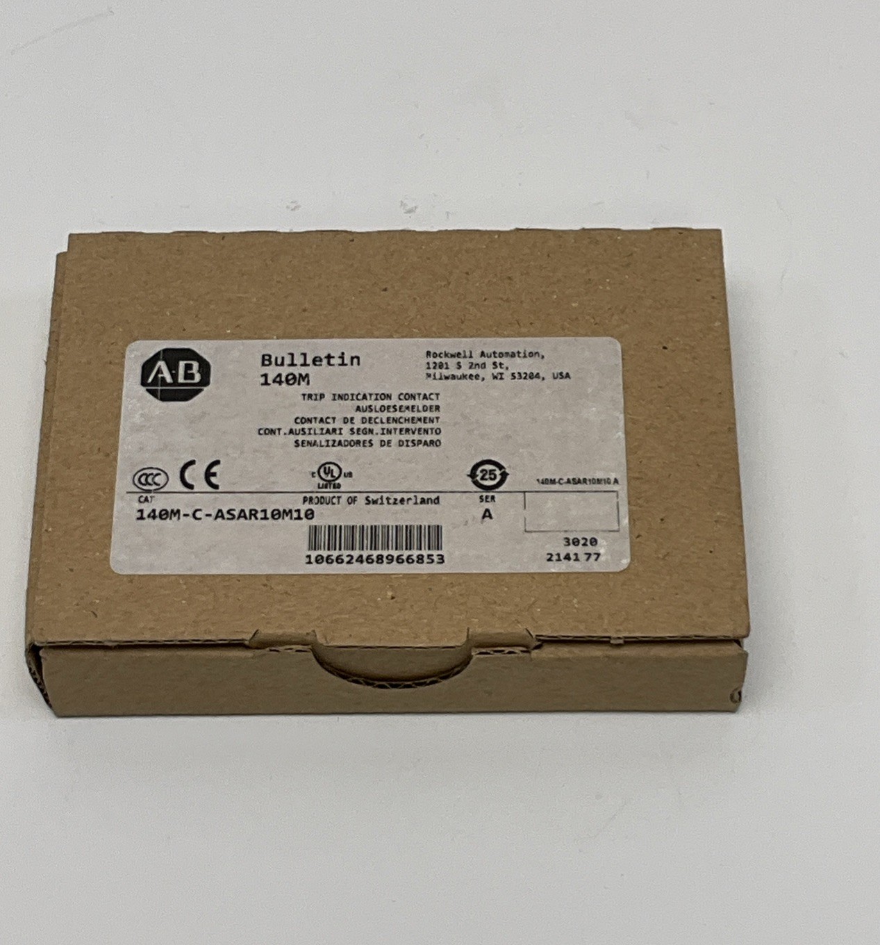 Allen Bradley 140M-C-ASAR10M01 Trip Indicator Contact