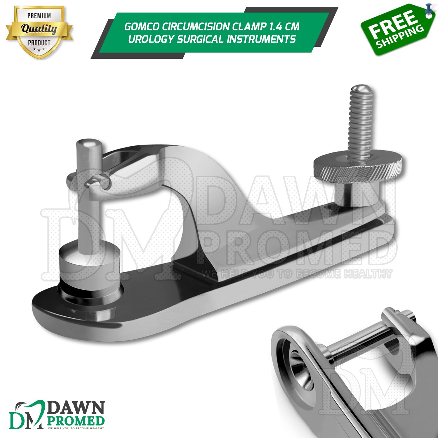 Gomco Circumcision Clamp 1.4 cm Children Boys Urology Surgical Inst German Grade