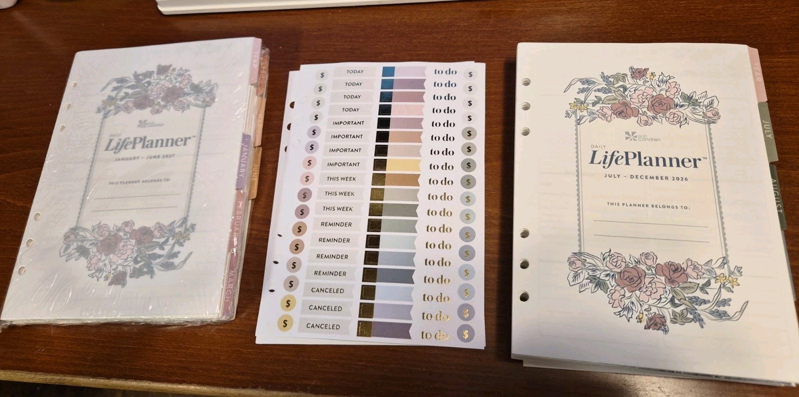 Erin Condren Unused Monthly Weekly And Daily Inserts For The A5 Agenda July 2026