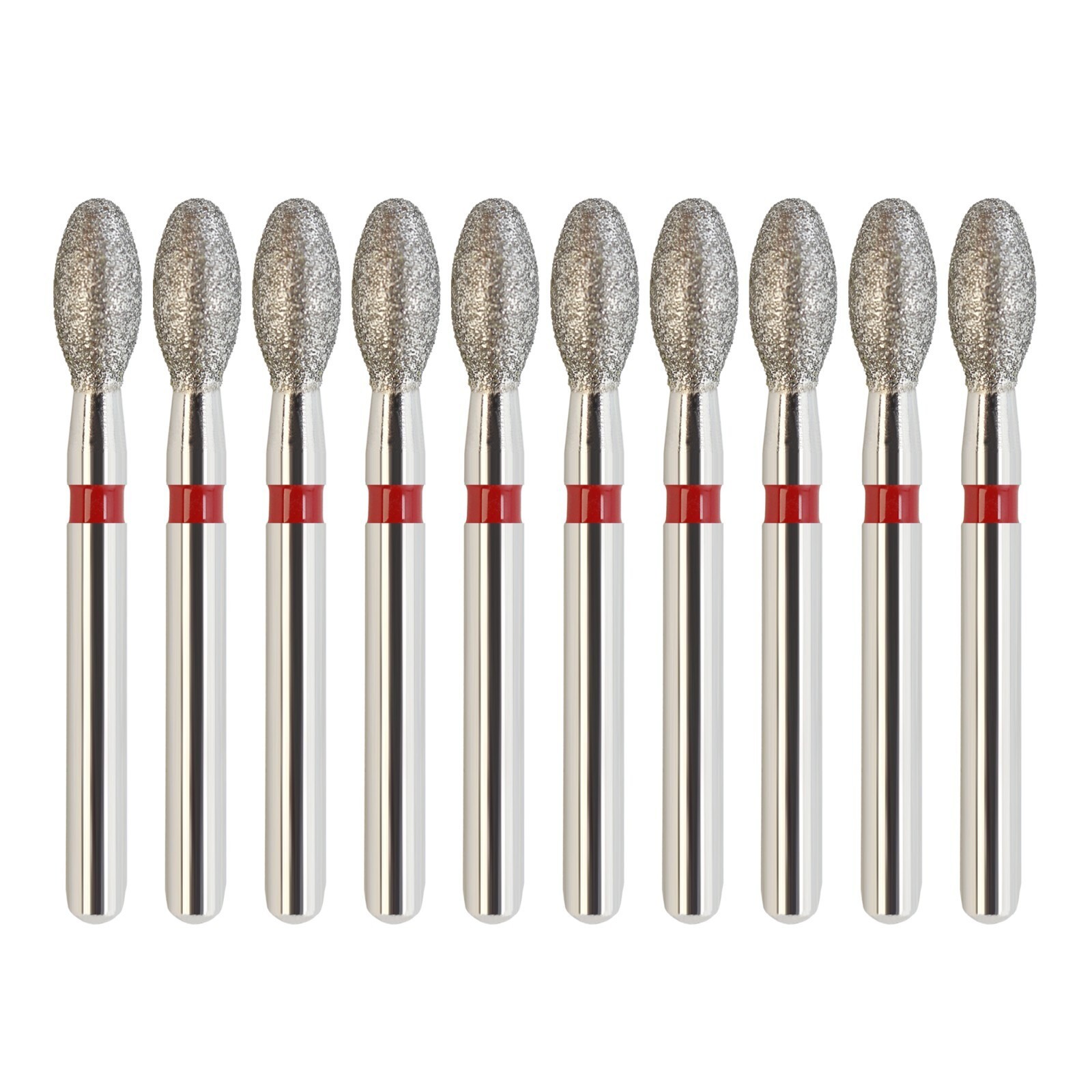 Dental Diamond Bur Football Egg 368/023F 379/023F Fine Grit Red FG High Speed