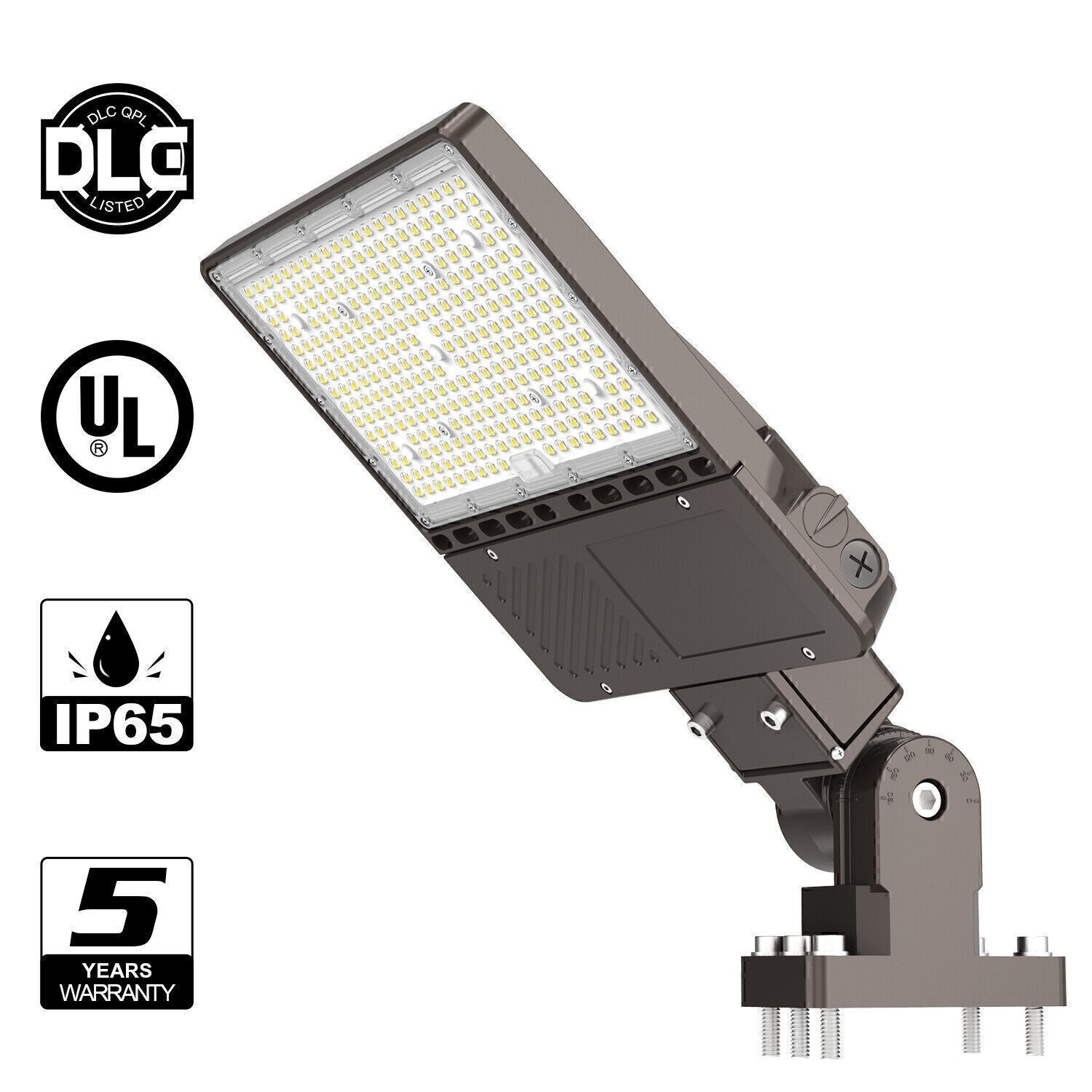 150W LED Parking Lot Light Outdoor Commercial Shoebox Street Fixture 22,500LM UL