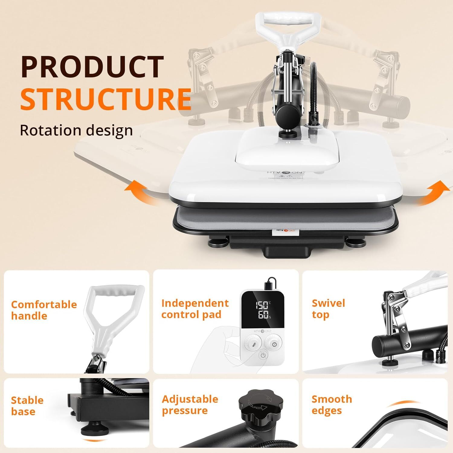 15″x15″ Digital Heat Press Machine Sublimation Printer Transfer for DIY T-shirt