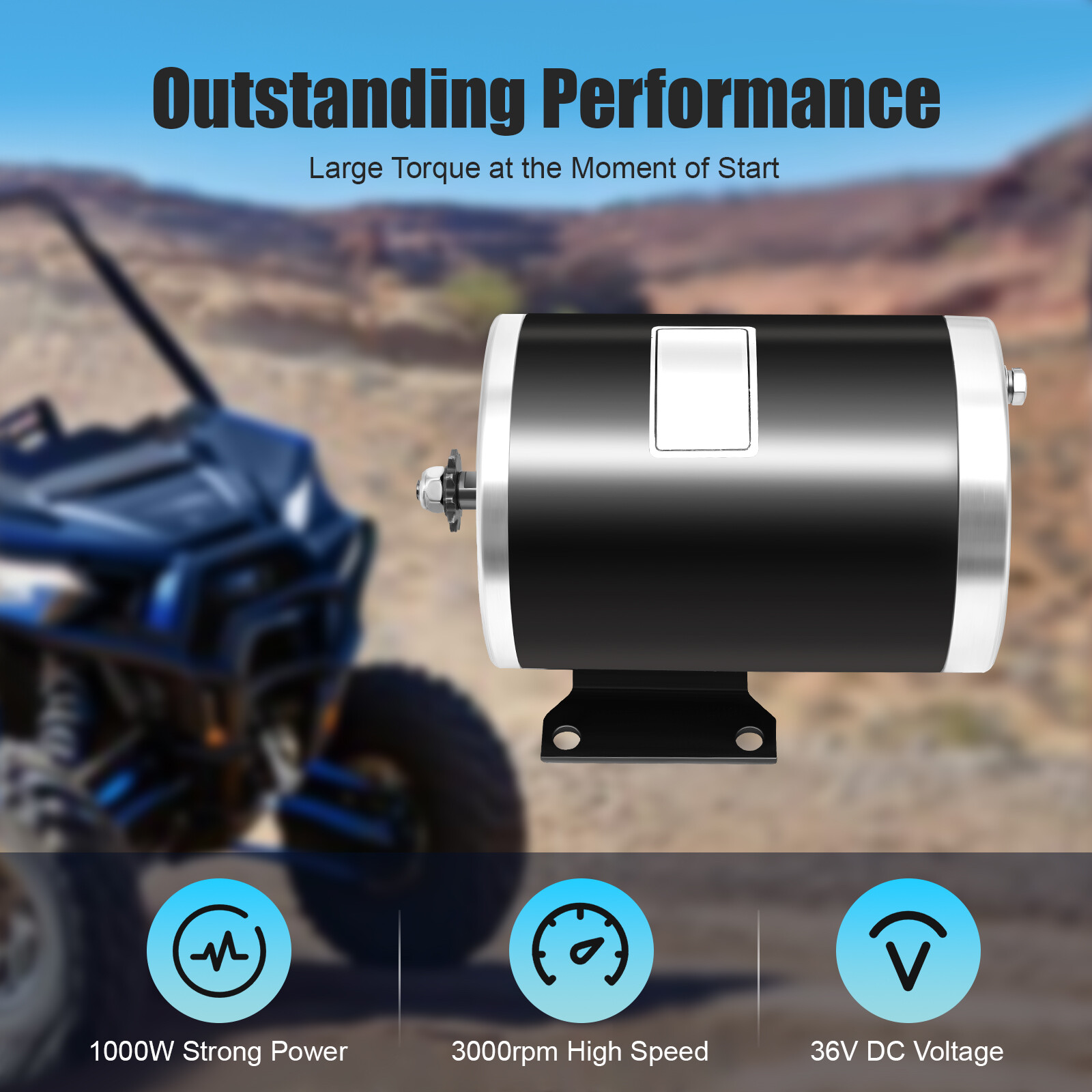 36V 1000W Brush Motor for Electric Scooter Quad Razor E-Bike Go-Kart MY1020
