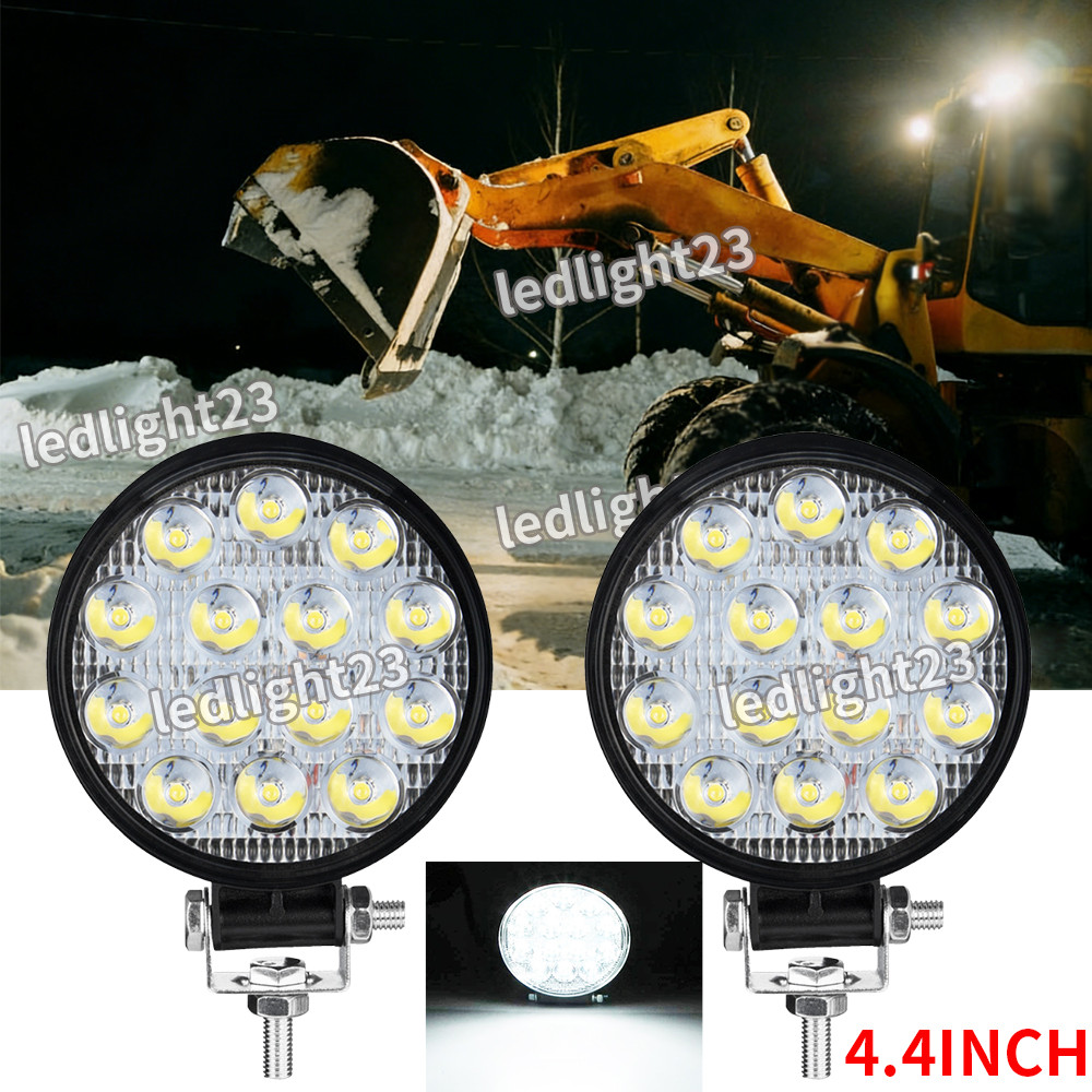 2X LED Tractor Work Lights Flood Light fit Truck,bulldozer,lawn mower,snowplow