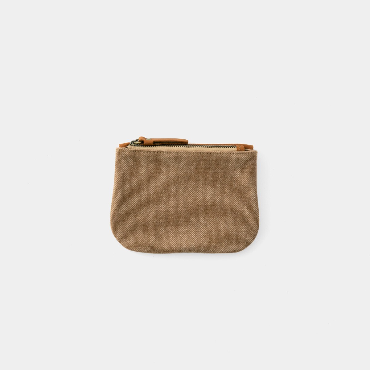 TRAVELER’S FACTORY Canvas Pouch Beige SS size W17.0xH12.0cm,W6.6xH4.7in