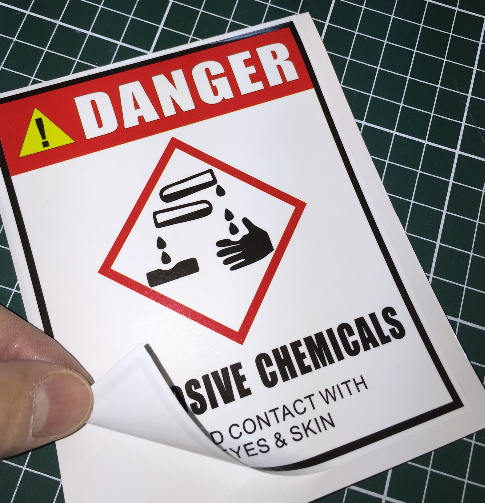 Flammable,Biohazard,Explosive,Radiation,Poison,Non potable Water Warning Label