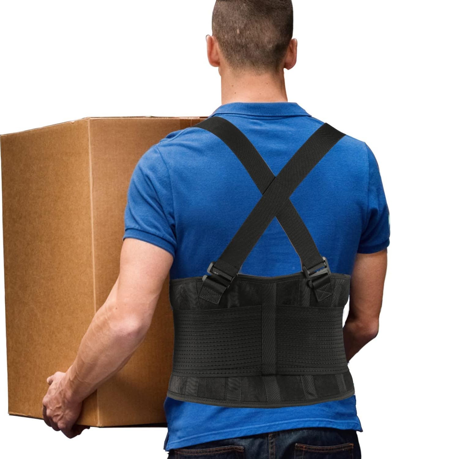 Back Brace Lumbar Back Support Belt for Women and Men – Lower Back Pain Relie…