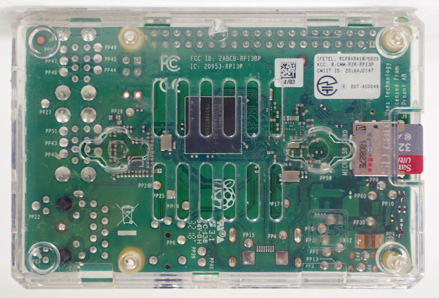 RASPBERRY PI 3 MODEL B+ RCPRARA18-1020 DETECTOR/LASER CAMERA SWITCH CUSTOM ASSY