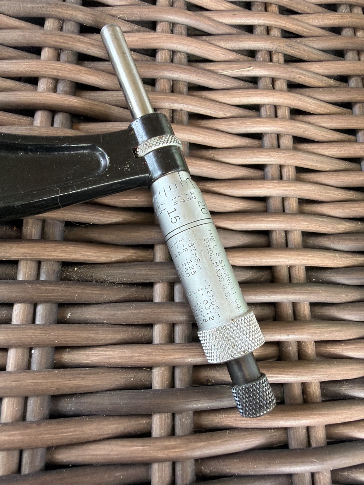 STARRETT Outside Micrometer Set of 5 No. 436 0-1, 1-2, 2-3, 4-5, 5-6 5 Piece Set