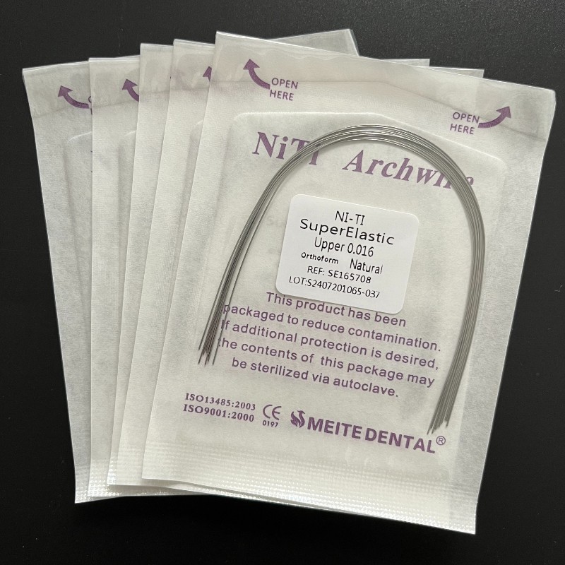 Dental Orthodontic Niti Super Elastic Ovoid/Natural Rectangular/Round Arch Wire