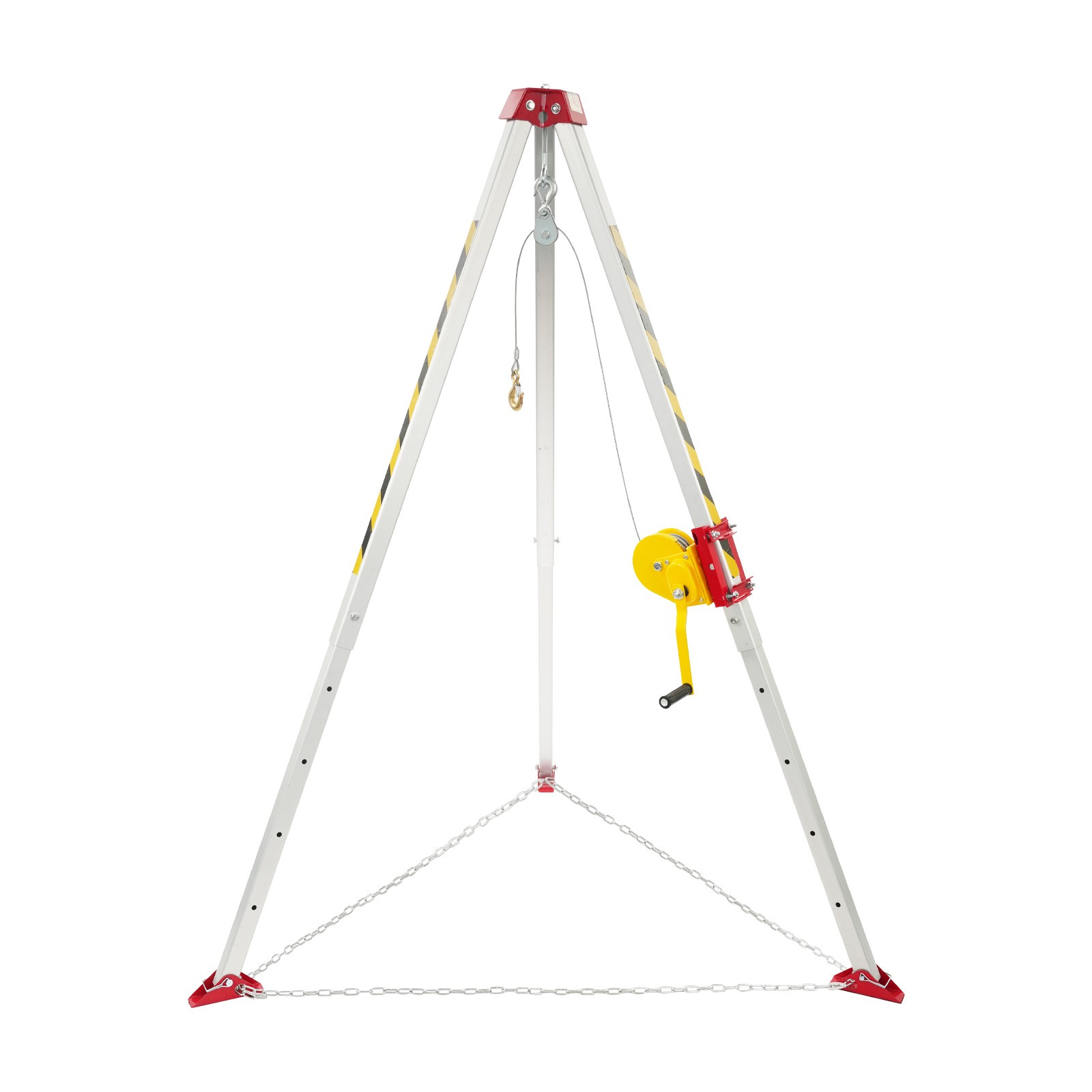 Confined Space Rescue Tripod, Rescue Tripod Kit with Protective Chain