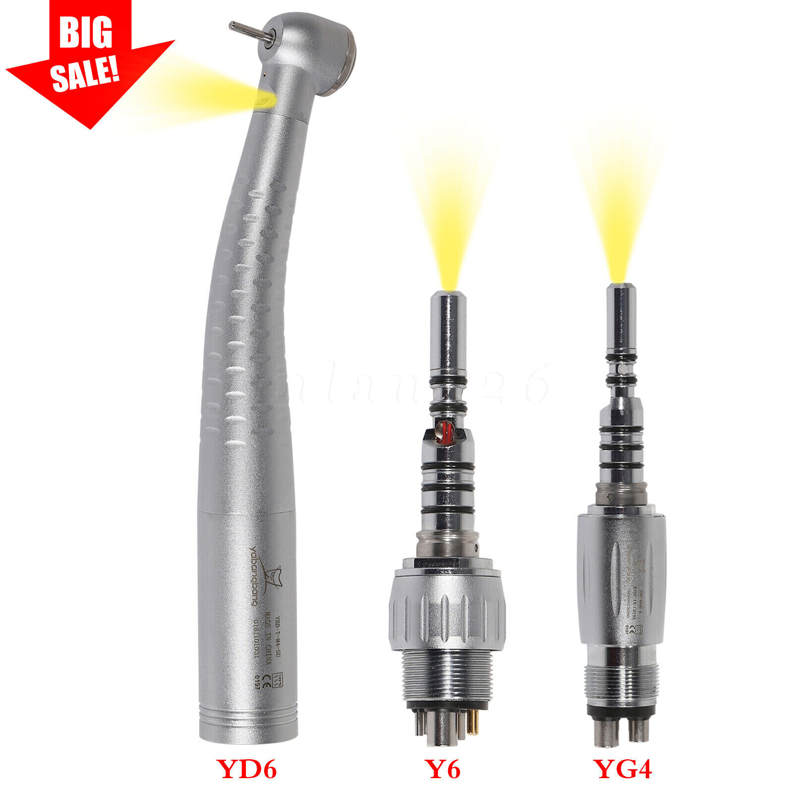 KaVo STYLE Dental Fiber Optic LED Turbine Handpiece fit Quick Coupling 4/6Hole