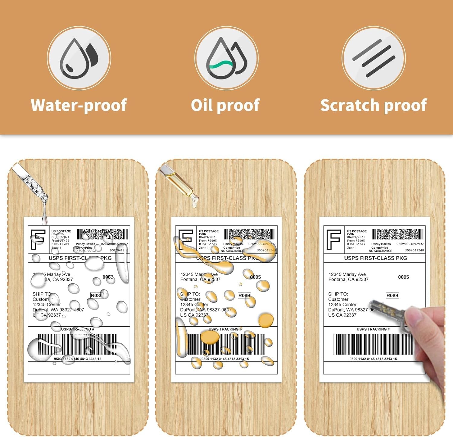 4x 6 Direct Thermal Shipping Labels, 1 Core, Perforated, 250 Labels per Roll,The