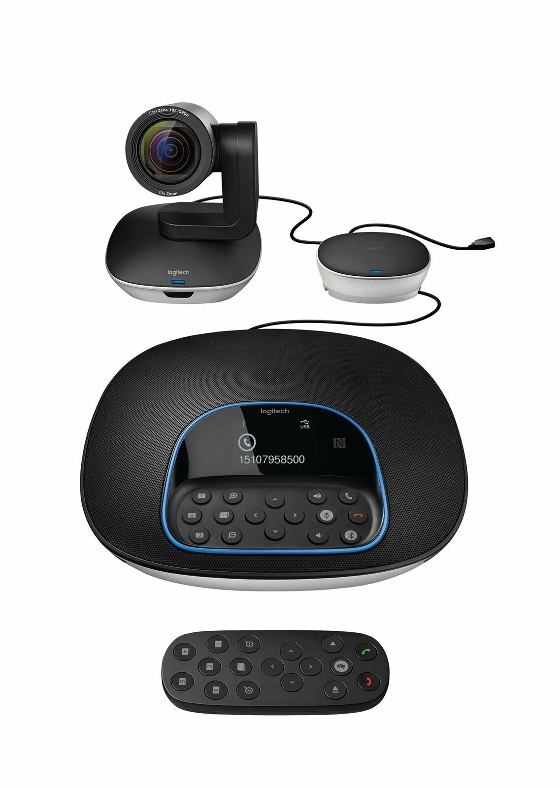 Logitech Group HD Video and Audio Conferencing System for Big Meeting Room