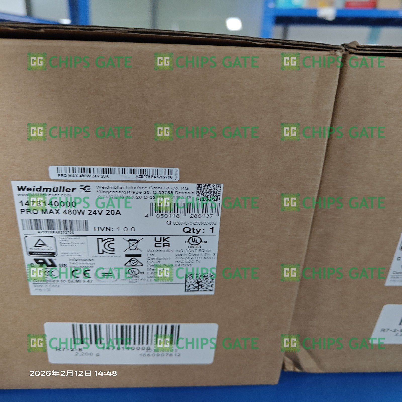1PC New Weidmuller 1478140000 20A POWER SUPPLY